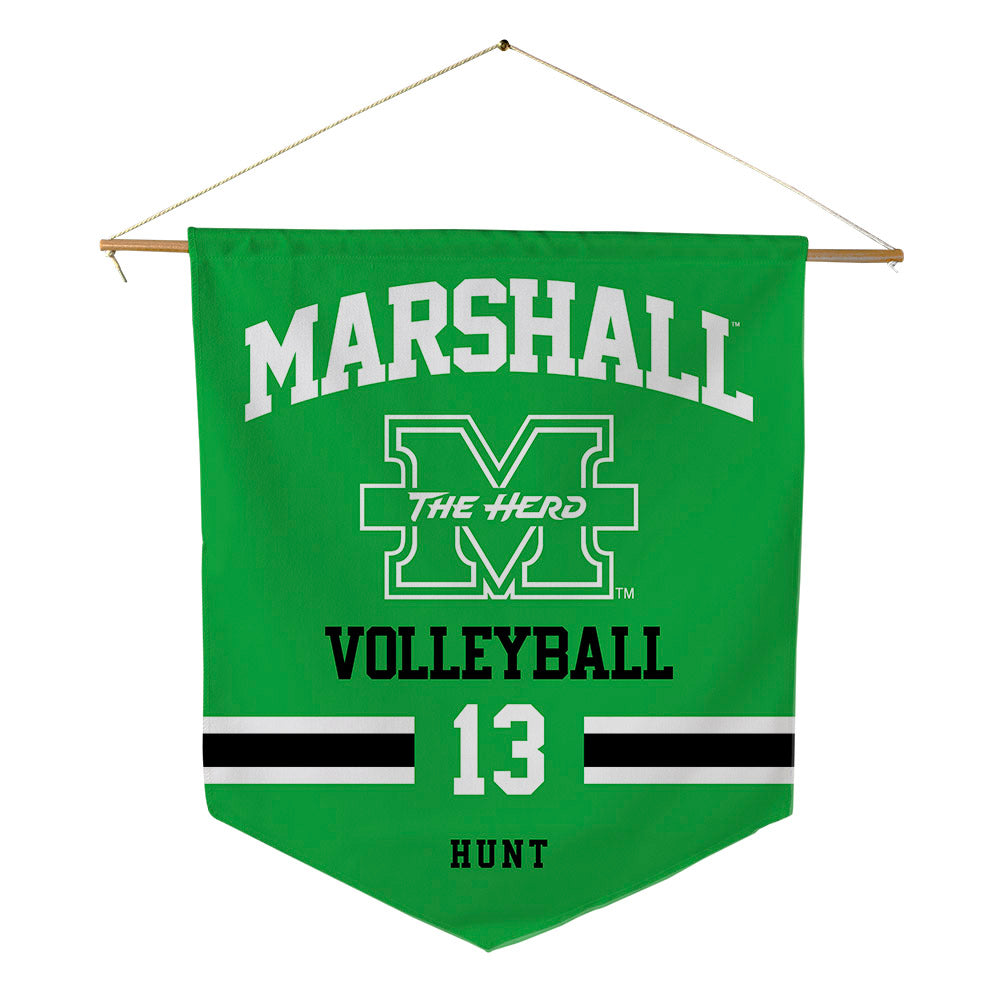 Marshall - NCAA Women's Volleyball : Maya Hunt - Pennant - 18" x 21"-0