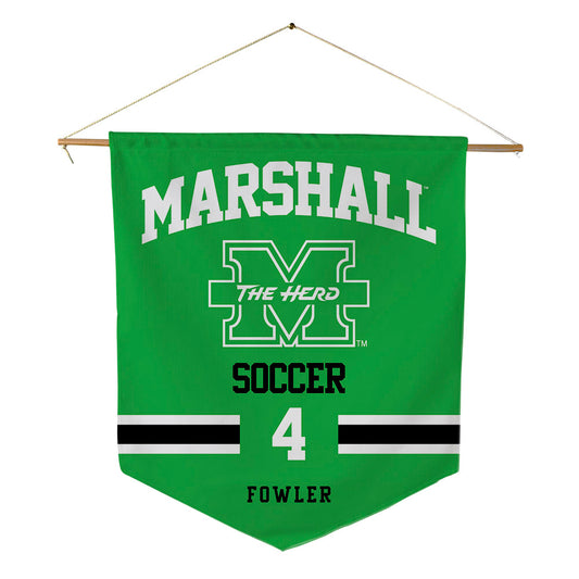 Marshall - NCAA Women's Soccer : Angel Fowler - Pennant - 18" x 21"-0