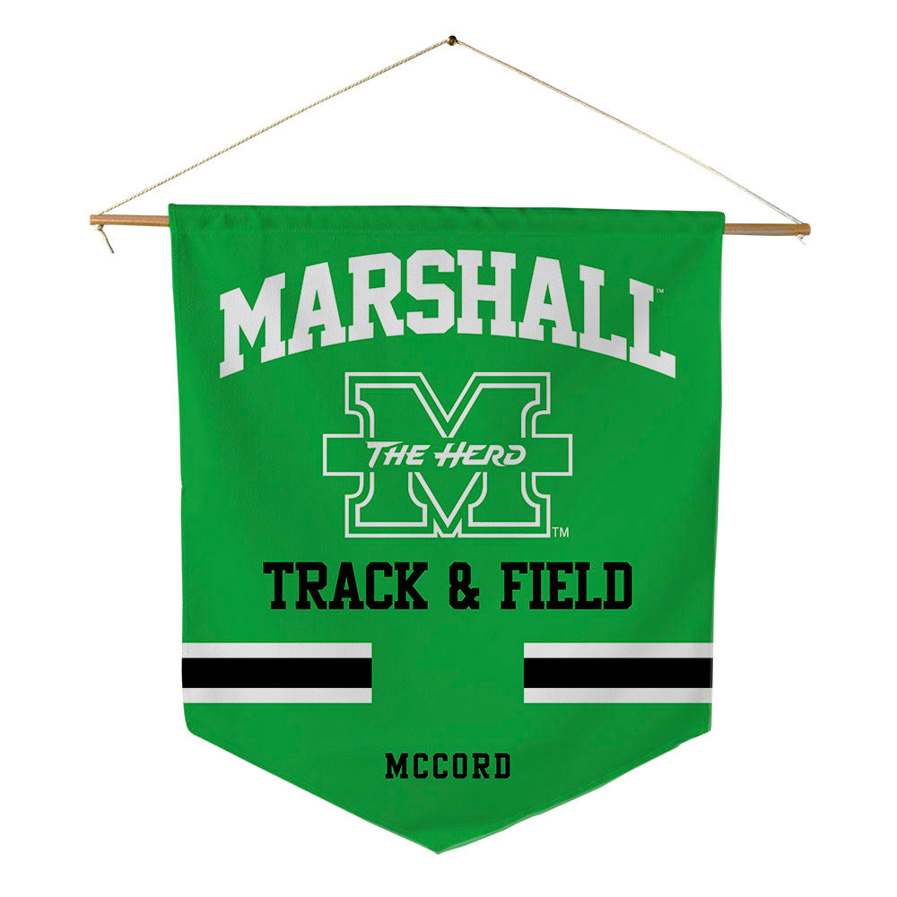 Marshall - NCAA Men's Track & Field : Samari McCord - Pennant - 18" x 21"-0