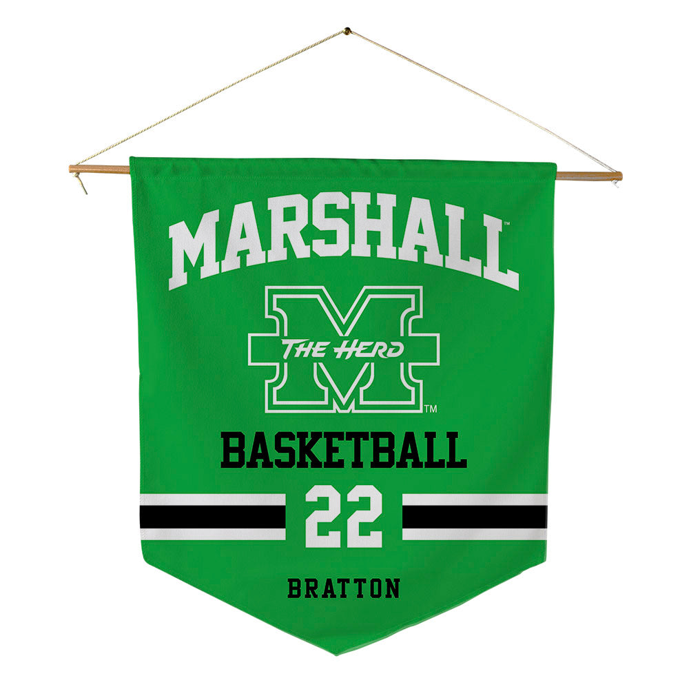 Marshall - NCAA Women's Basketball : Emily Bratton - Pennant - 18" x 21"-0