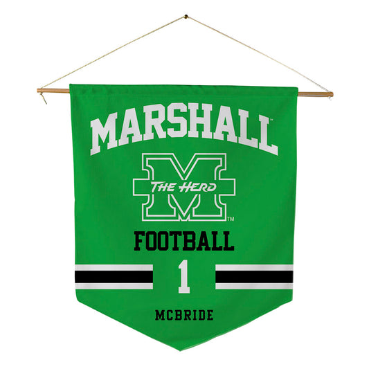 Marshall - NCAA Football : Kelvon McBride - Pennant - 18" x 21"-0