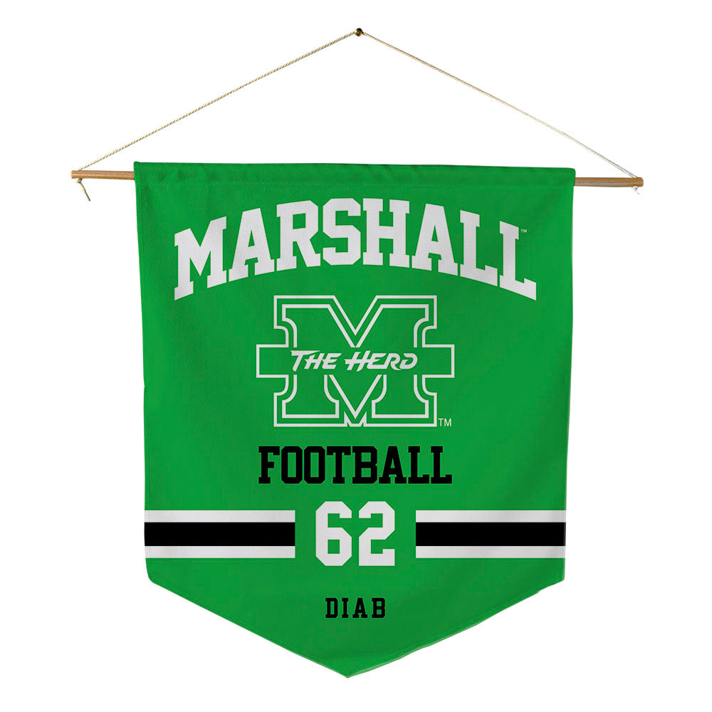Marshall - NCAA Football : Marwan Diab - Pennant - 18" x 21"-0