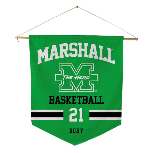 Marshall - NCAA Women's Basketball : Emari Doby - Pennant - 18" x 21"-0