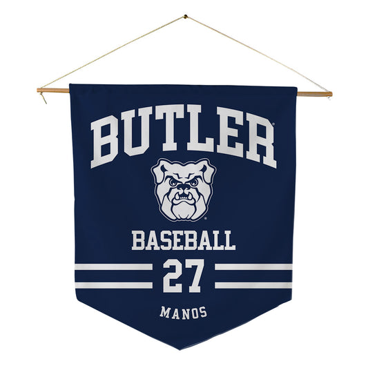 Butler - NCAA Baseball : JJ Manos - Pennant - 18" x 21"-0