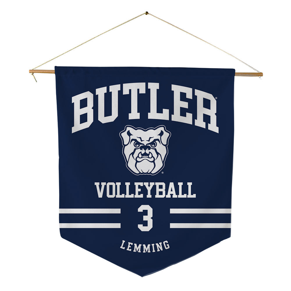 Butler - NCAA Women's Volleyball : Chase Lemming - Pennant - 18" x 21"-0
