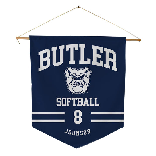 Butler - NCAA Softball : Alyx Johnson - Pennant - 18" x 21"-0