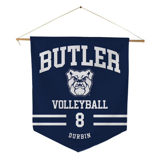 Butler - NCAA Women's Volleyball : Raegan Durbin - Pennant - 18" x 21"-0