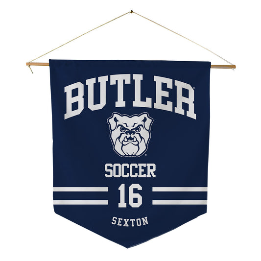 Butler - NCAA Men's Soccer : Alec Sexton - Pennant - 18" x 21"-0