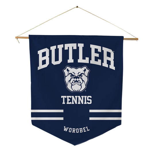 Butler - NCAA Men's Tennis : Wesley Worobel - Pennant - 18" x 21"-0