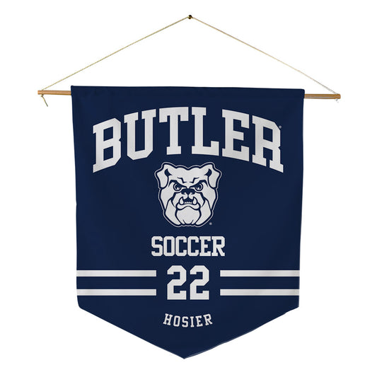 Butler - NCAA Men's Soccer : Charlie Hosier - Pennant - 18" x 21"-0