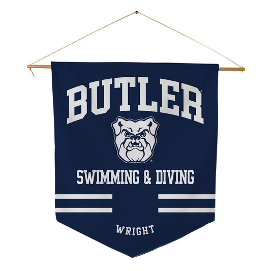Butler - NCAA Women's Swimming & Diving : Kayla Wright - Pennant - 18" x 21"-0