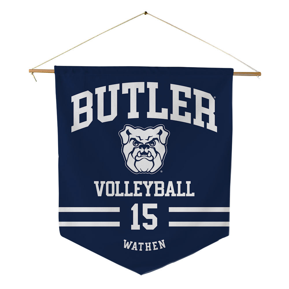 Butler - NCAA Women's Volleyball : Taylor Wathen - Pennant - 18" x 21"-0