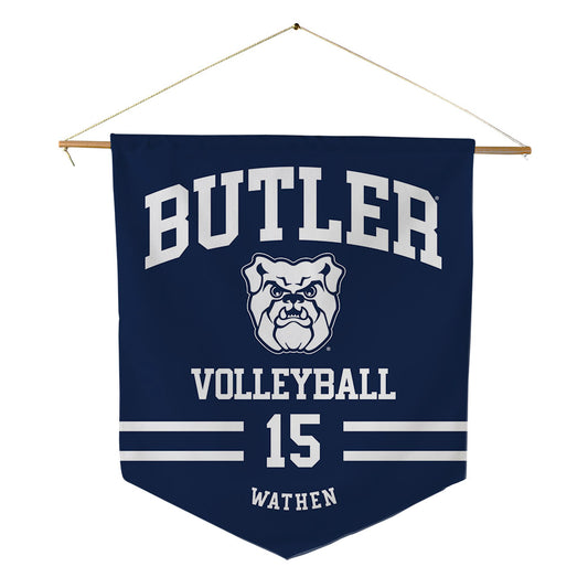 Butler - NCAA Women's Volleyball : Taylor Wathen - Pennant - 18" x 21"-0
