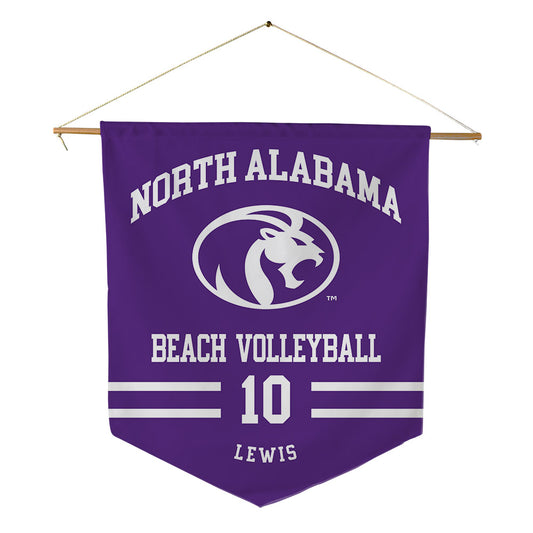 North Alabama - NCAA Beach Volleyball : Sarah Larkin Lewis - Pennant - 18" x 21"-0