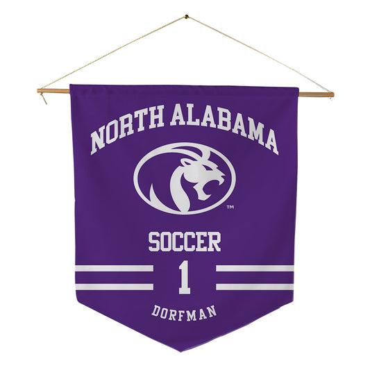 North Alabama - NCAA Women's Soccer : Emily Dorfman - Pennant - 18" x 21"-0