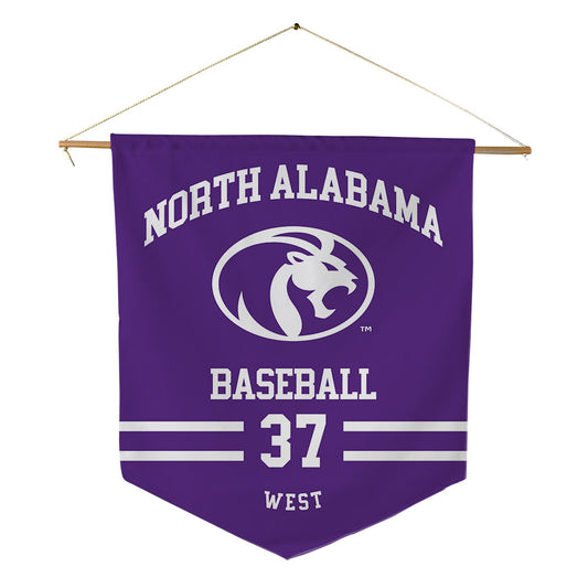 North Alabama - NCAA Baseball : Ryan West - Pennant - 18" x 21"-0