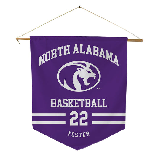 North Alabama - NCAA Men's Basketball : Marco Foster - Pennant - 18" x 21"-0