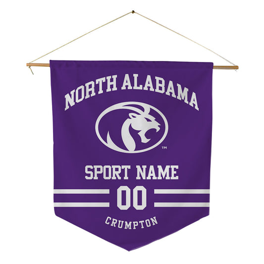 North Alabama - NCAA Baseball : Kelly Crumpton - Pennant - 18" x 21"-0