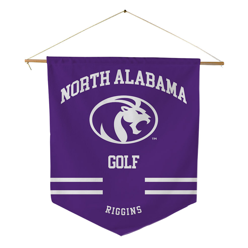 North Alabama - NCAA Women's Golf : Kiersten Riggins - Pennant - 18" x 21"-0