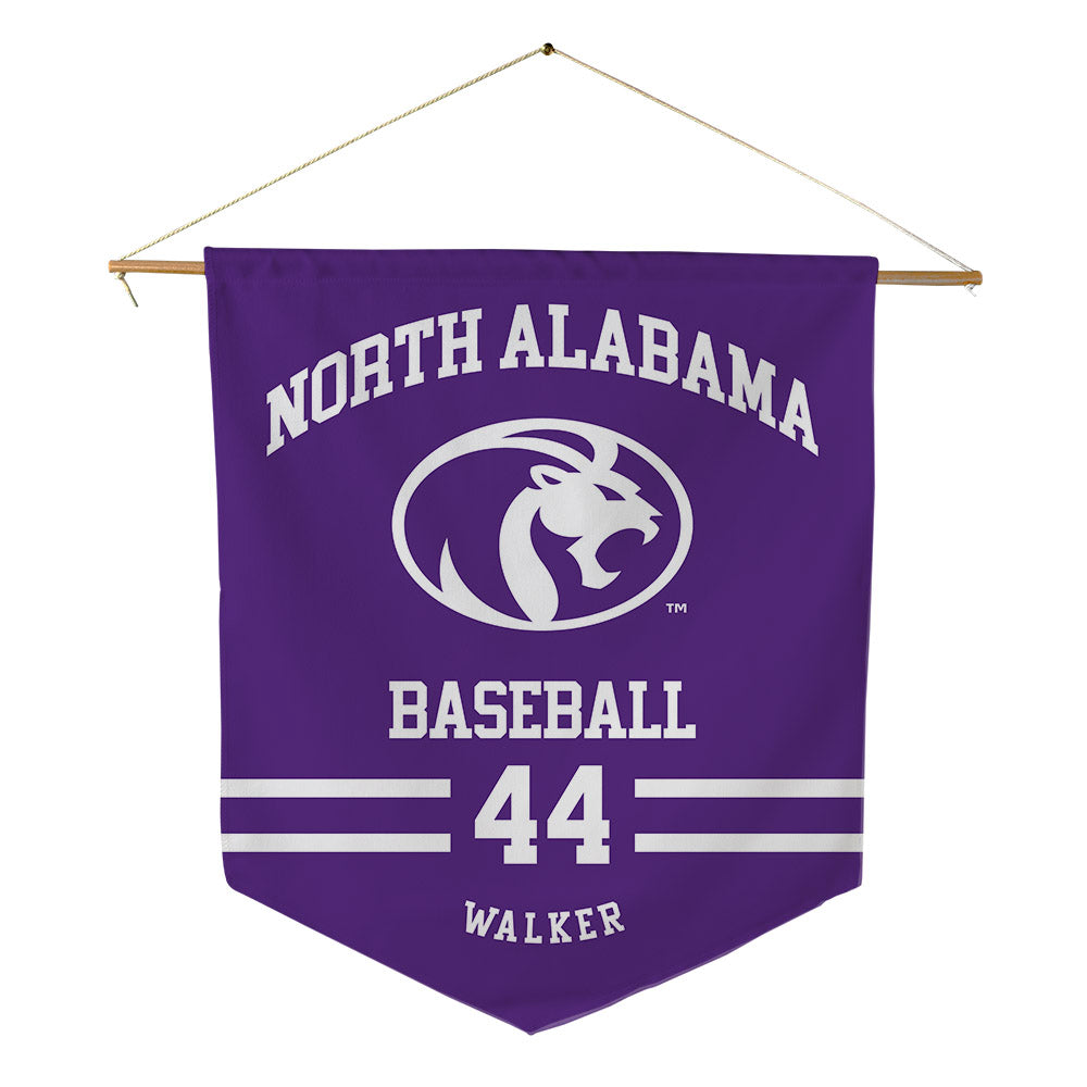 North Alabama - NCAA Baseball : Wes Walker - Pennant - 18" x 21"-0