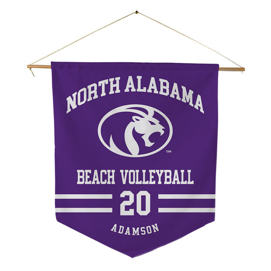 North Alabama - NCAA Beach Volleyball : Kiana Adamson - Pennant - 18" x 21"-0