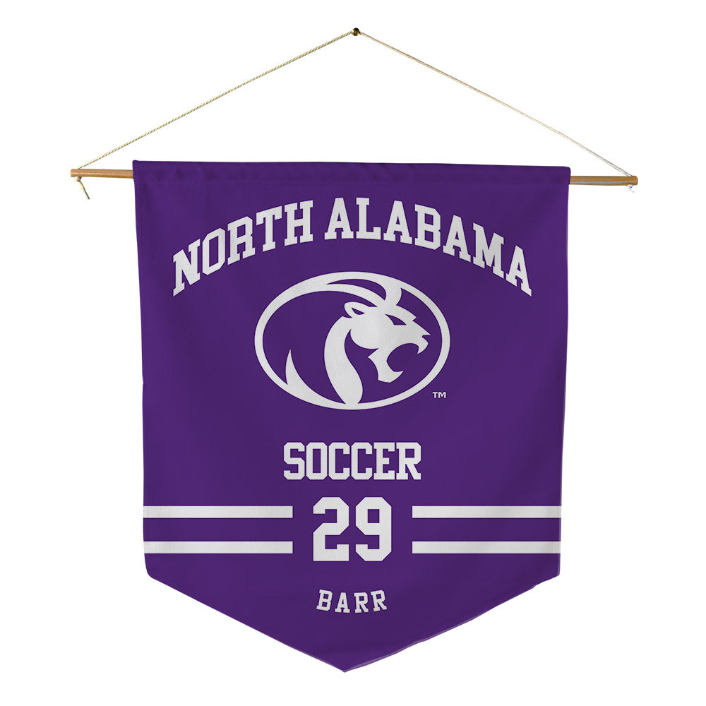North Alabama - NCAA Women's Soccer : mya barr - Pennant - 18" x 21"-0