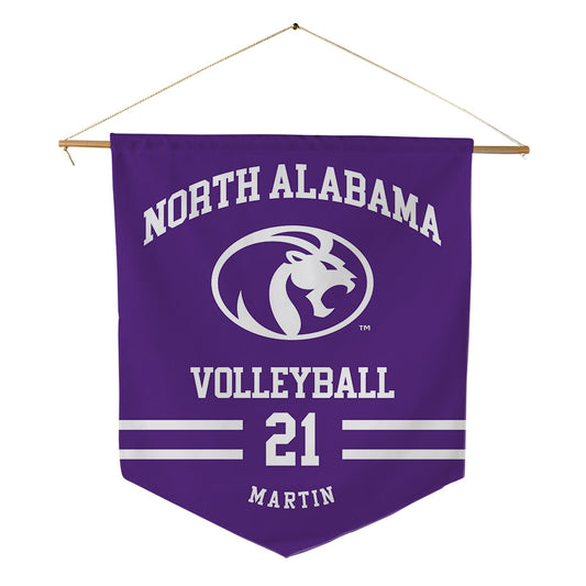 North Alabama - NCAA Women's Volleyball : Hayley Martin - Pennant - 18" x 21"-0