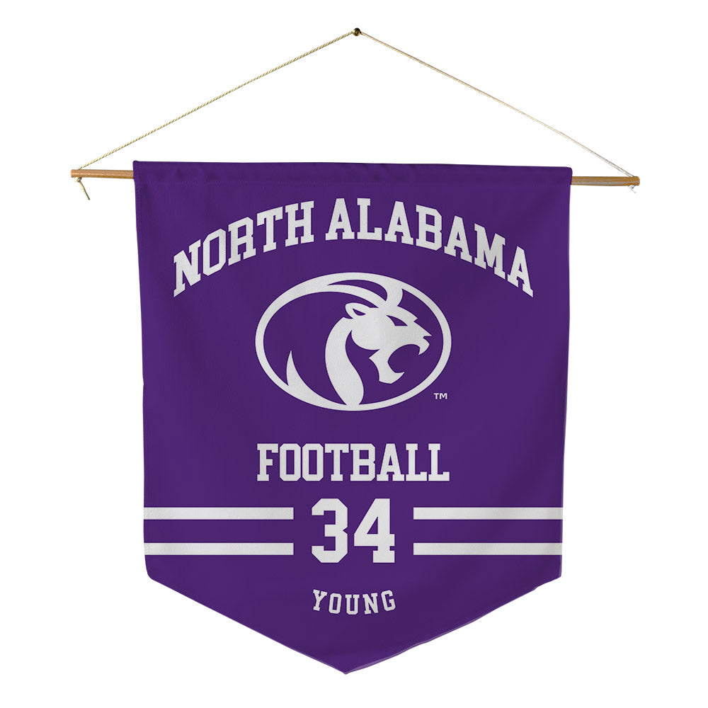 North Alabama - NCAA Football : Anthony Young - Pennant - 18" x 21"-0