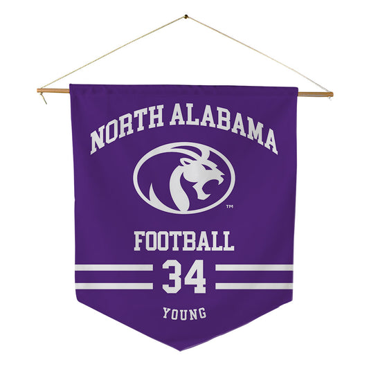 North Alabama - NCAA Football : Anthony Young - Pennant - 18" x 21"-0