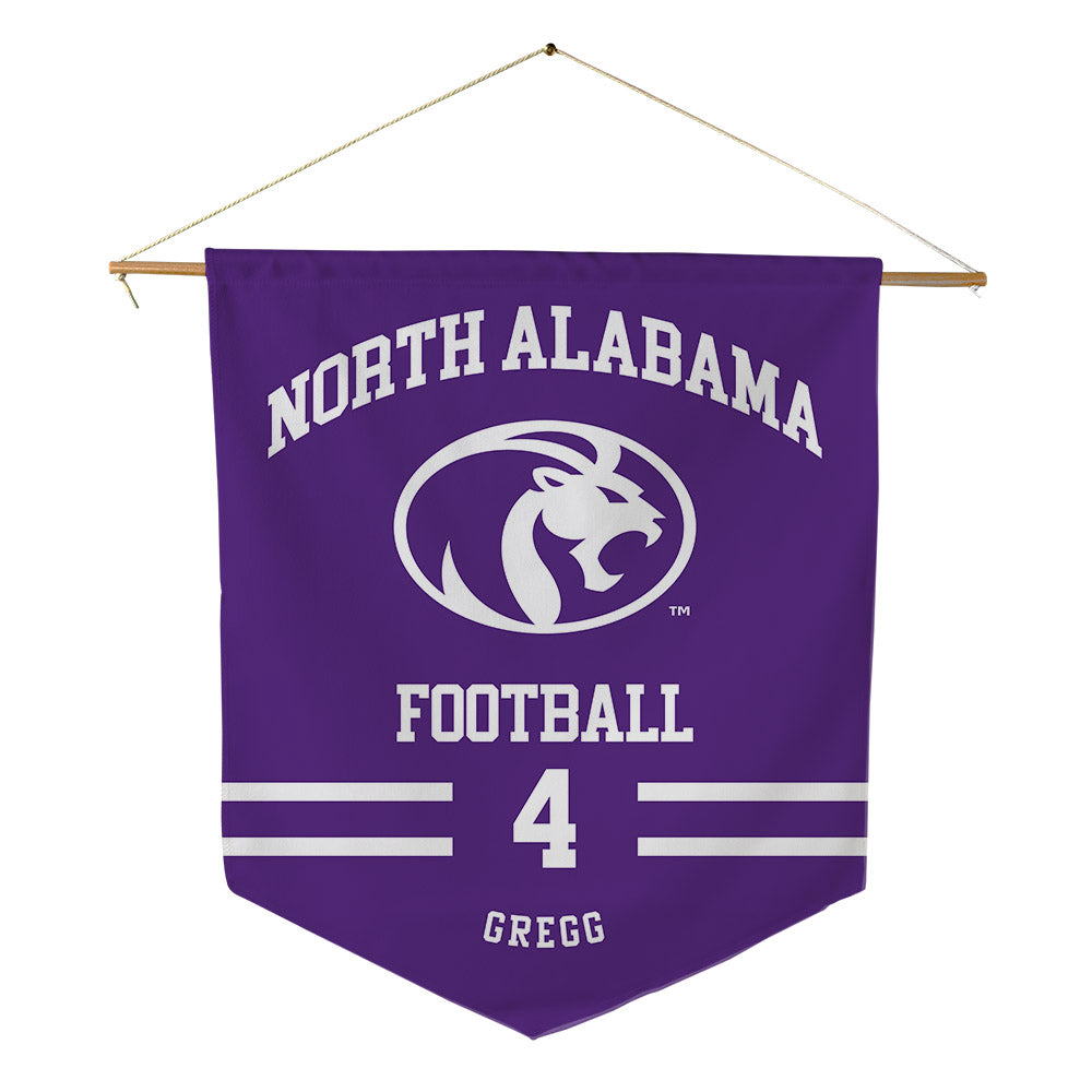 North Alabama - NCAA Football : Noah Gregg - Pennant - 18" x 21"-0
