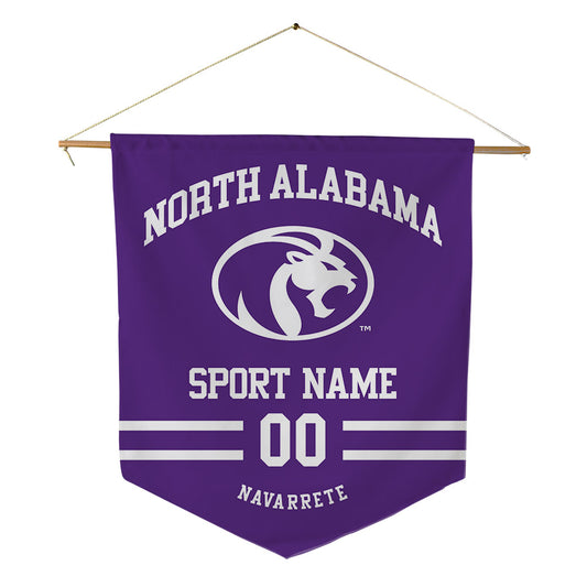 North Alabama - NCAA Football : Julian Navarrete - Pennant - 18" x 21"-0