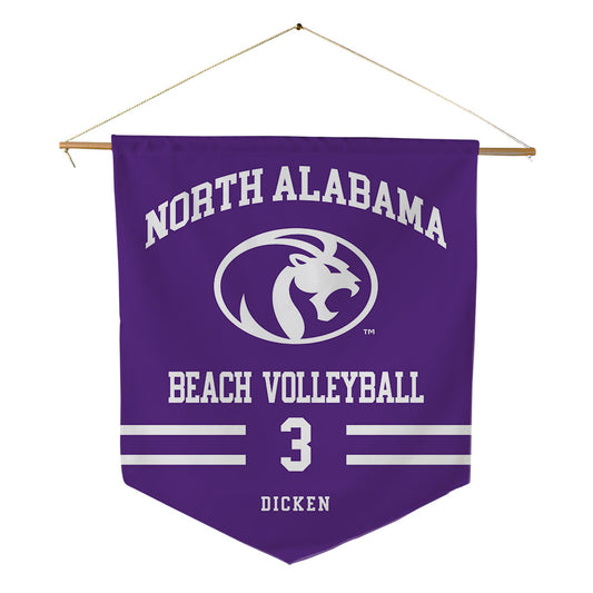 North Alabama - NCAA Beach Volleyball : Hope Dicken - Pennant - 18" x 21"-0
