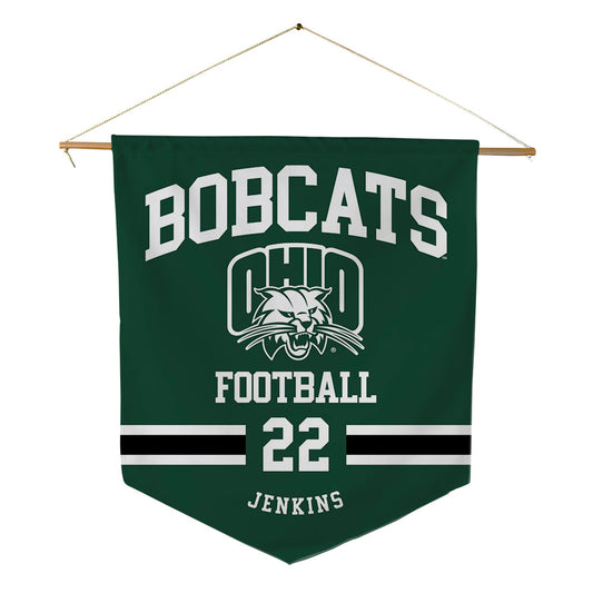 Ohio - NCAA Football : Brandon Jenkins - Pennant - 18" x 21"-0