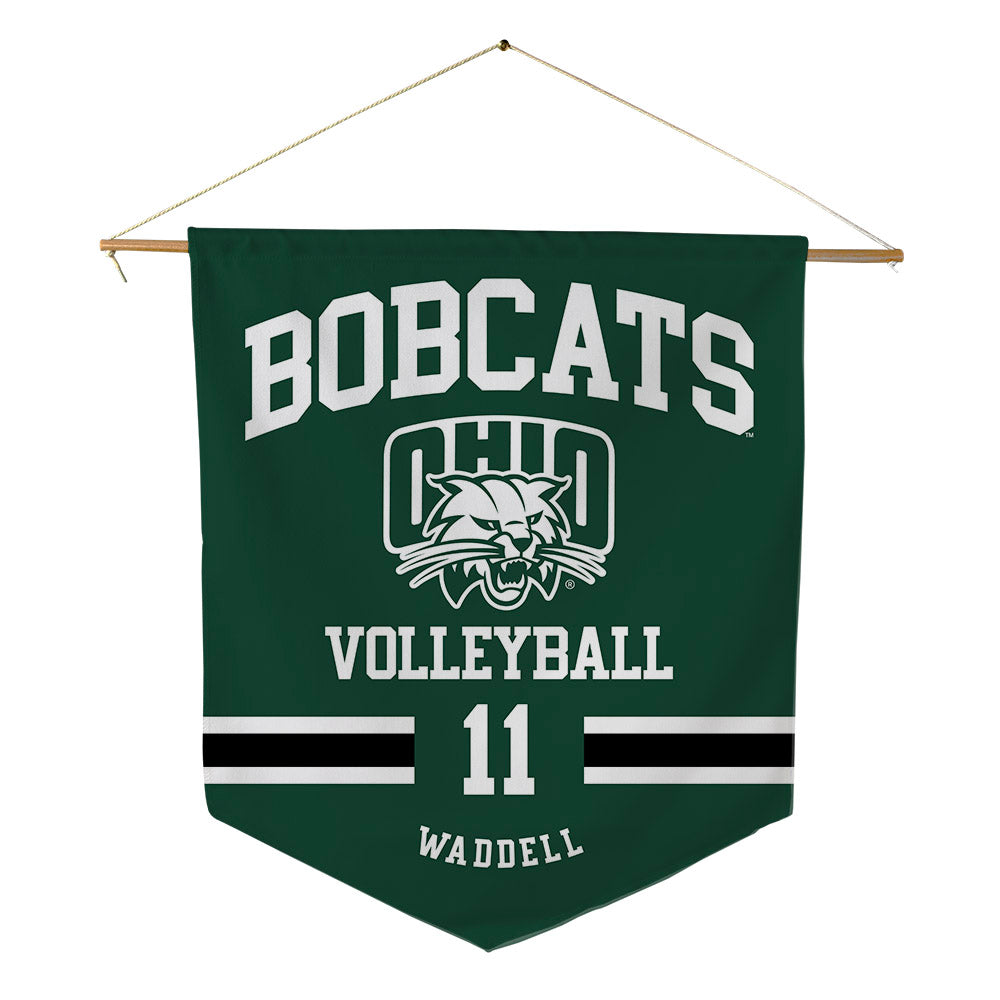 Ohio - NCAA Women's Volleyball : emily waddell - Pennant - 18" x 21"-0