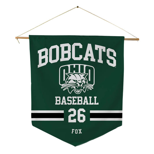 Ohio - NCAA Baseball : Sean Fox - Pennant - 18" x 21"-0