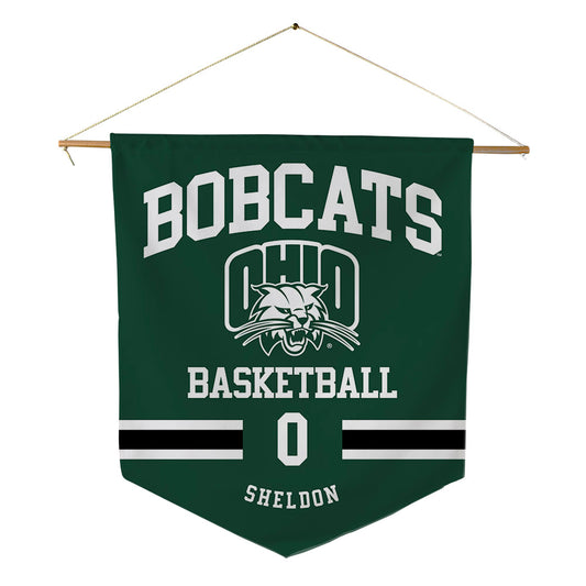 Ohio - NCAA Men's Basketball : Ajay Sheldon - Pennant - 18" x 21"-0
