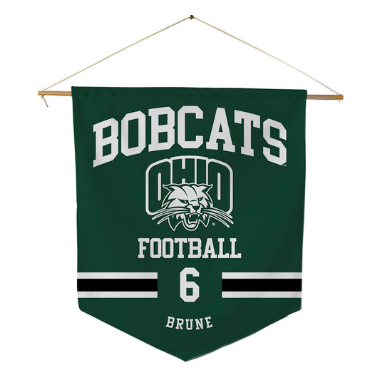 Ohio - NCAA Football : Duncan Brune - Pennant - 18" x 21"-0