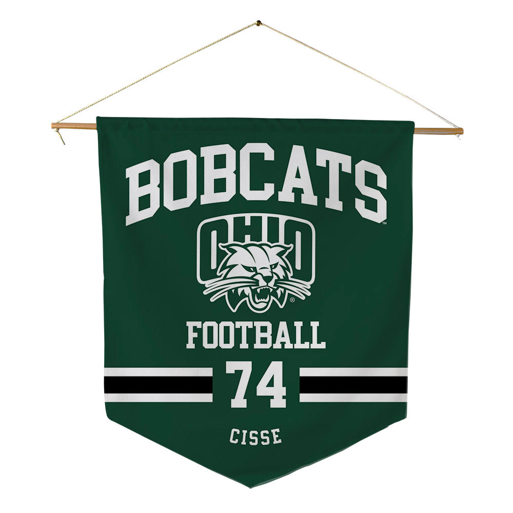 Ohio - NCAA Football : Tigana Cisse - Pennant - 18" x 21"-0