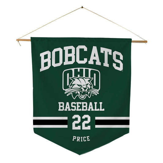 Ohio - NCAA Baseball : Landon Price - Pennant - 18" x 21"-0