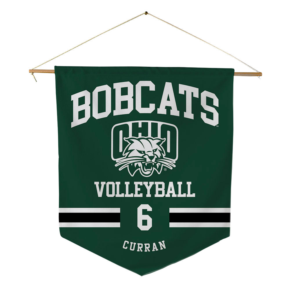 Ohio - NCAA Women's Volleyball : Caroline Curran - Pennant - 18" x 21"-0