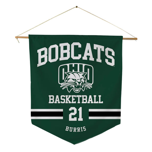 Ohio - NCAA Men's Basketball : Jesse Burris - Pennant - 18" x 21"-0