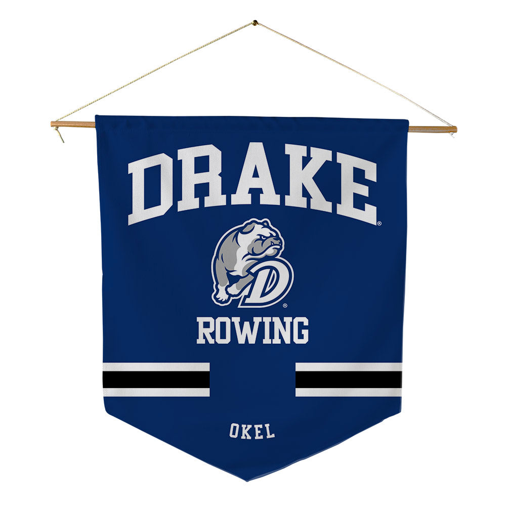Drake - NCAA Women's Rowing : Hannah Okel - Pennant - 18" x 21"-0