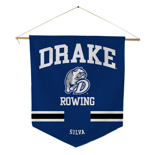 Drake - NCAA Women's Rowing : Isabella Silva - Pennant - 18" x 21"-0