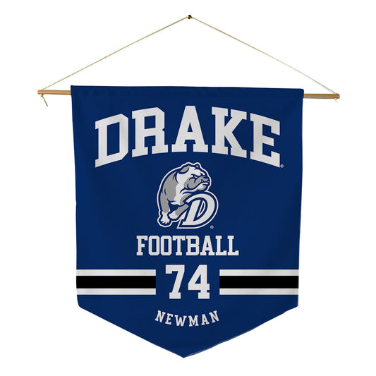 Drake - NCAA Football : Justin Newman - Pennant - 18" x 21"-0