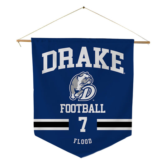 Drake - NCAA Football : JR Flood - Pennant - 18" x 21"-0