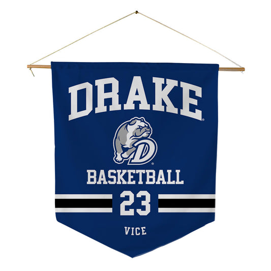 Drake - NCAA Women's Basketball : Quinn Vice - Pennant - 18" x 21"-0