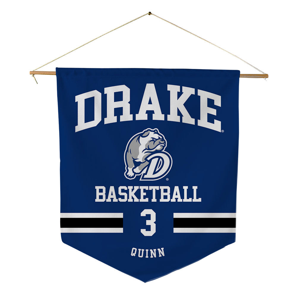 Drake - NCAA Men's Basketball : Jalen Quinn - Pennant - 18" x 21"-0