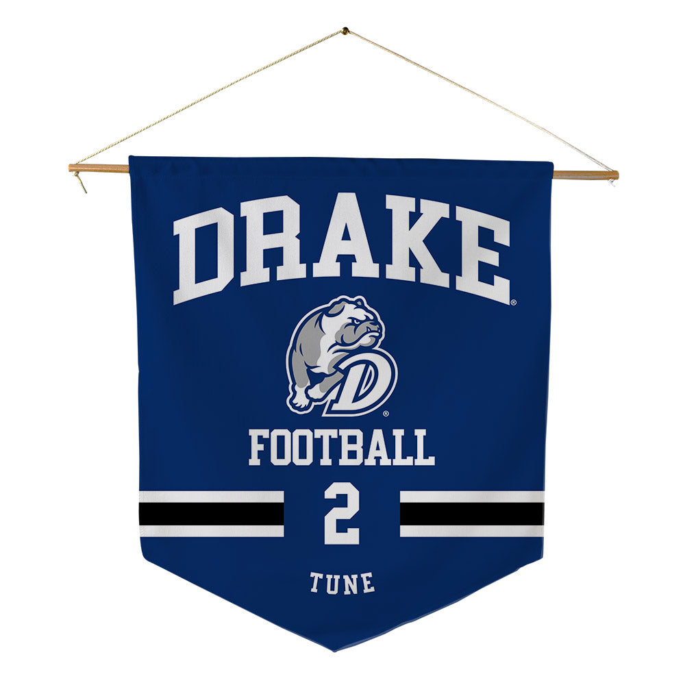 Drake - NCAA Football : Parker Tune - Pennant - 18" x 21"-0