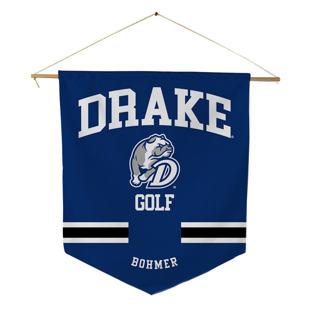 Drake - NCAA Men's Golf : Luke Bohmer - Pennant - 18" x 21"-0