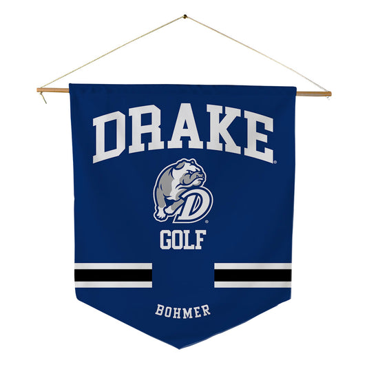 Drake - NCAA Men's Golf : Luke Bohmer - Pennant - 18" x 21"-0